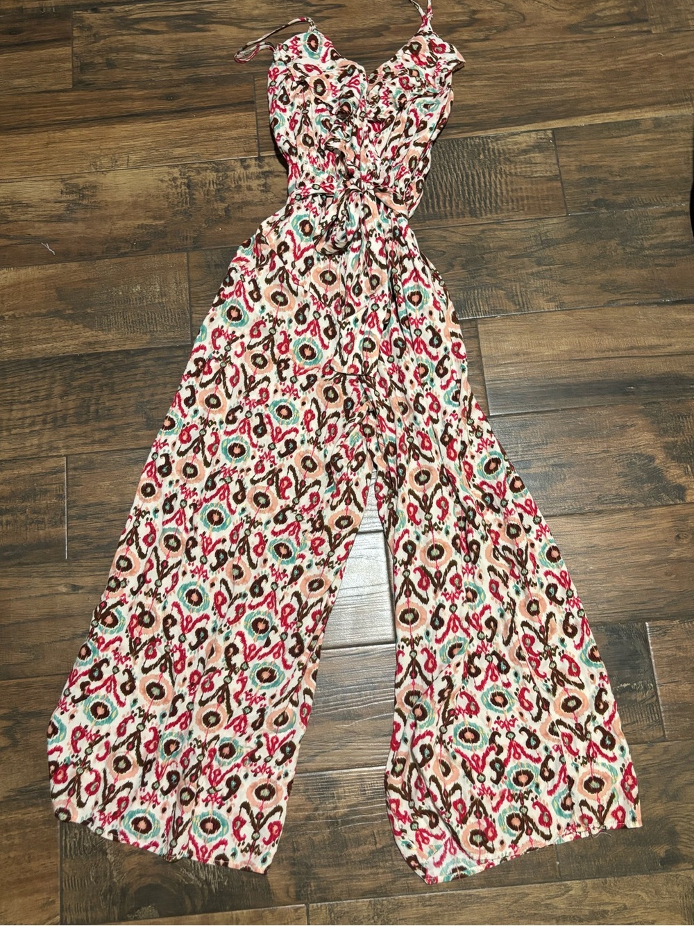 Kori America Floral Print Wide-Leg Jumpsuit - Pink/Multi